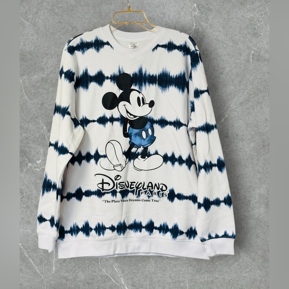 Disney Tops - NWOT Disney Parks Paris Mickey Mouse Tie-Dye Pullover Sweatshirt